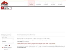 Tablet Screenshot of dolomitiporfidi.com